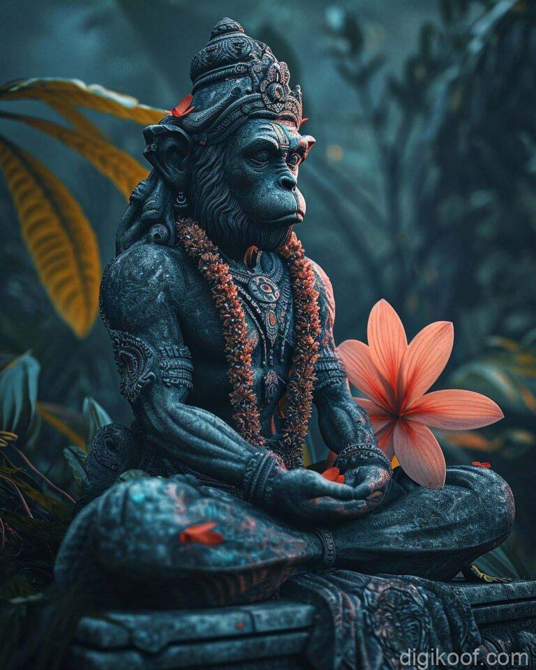lord hanuman stone statue free image download