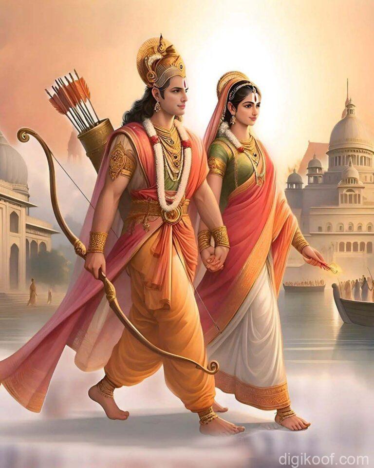 shree ram sita walking past free image download