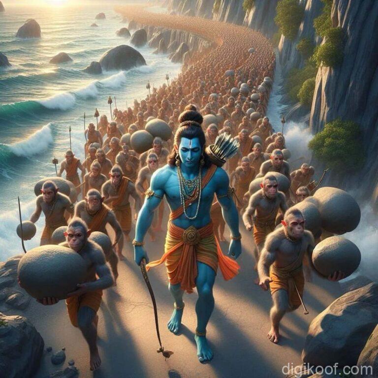 shree ram with monkeys free image download